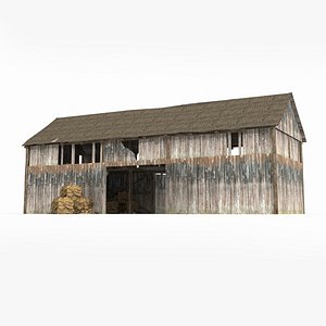 Rural straw warehouse 3D