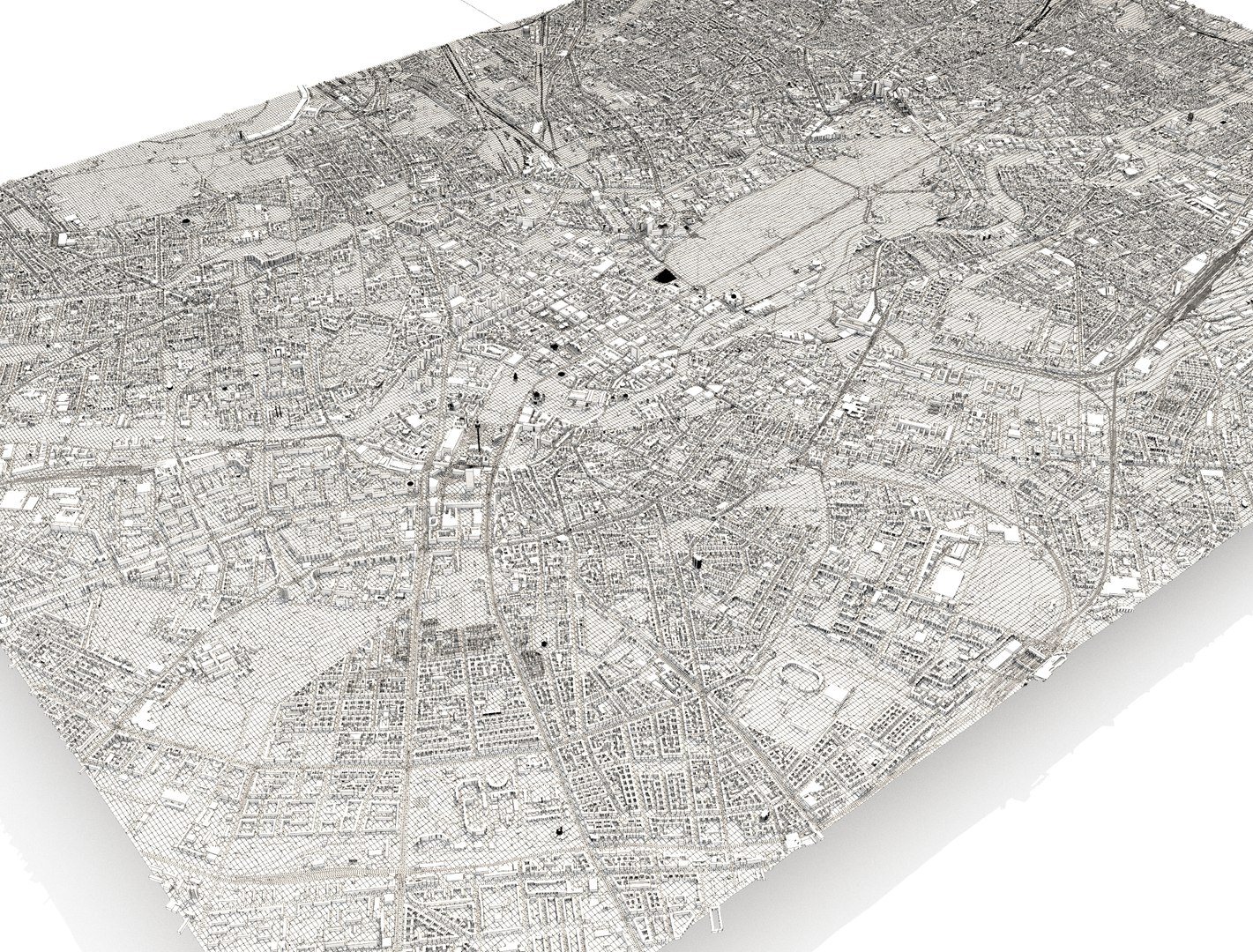 3D cityscape berlin germany fragment - TurboSquid 1569375