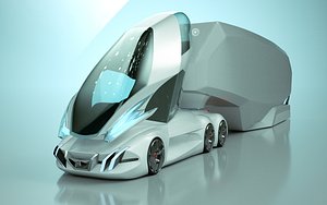 T Truck 64 3D model