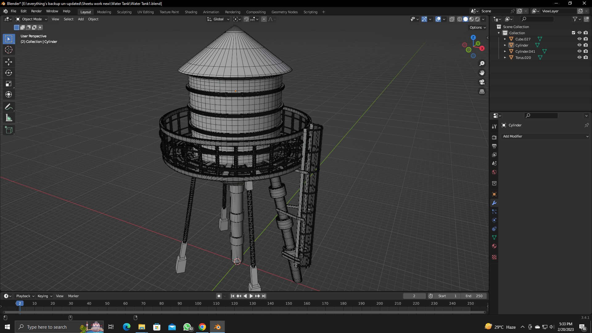 3D Model Water Tank - TurboSquid 2030943