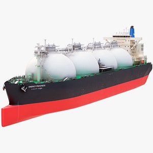 Gas Carrier Ship PBR 3D model