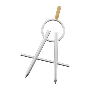 3d  drawing compass icon