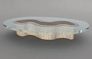 Wooden Glass Table