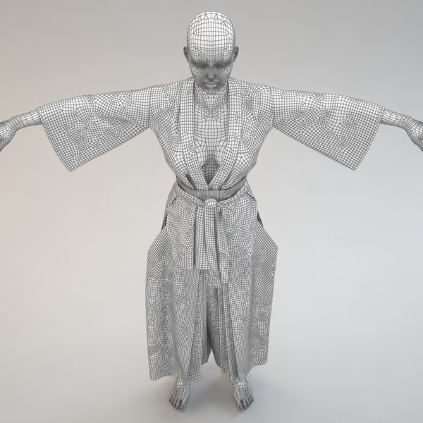 着物と袴3Dモデル - TurboSquid 1285758
