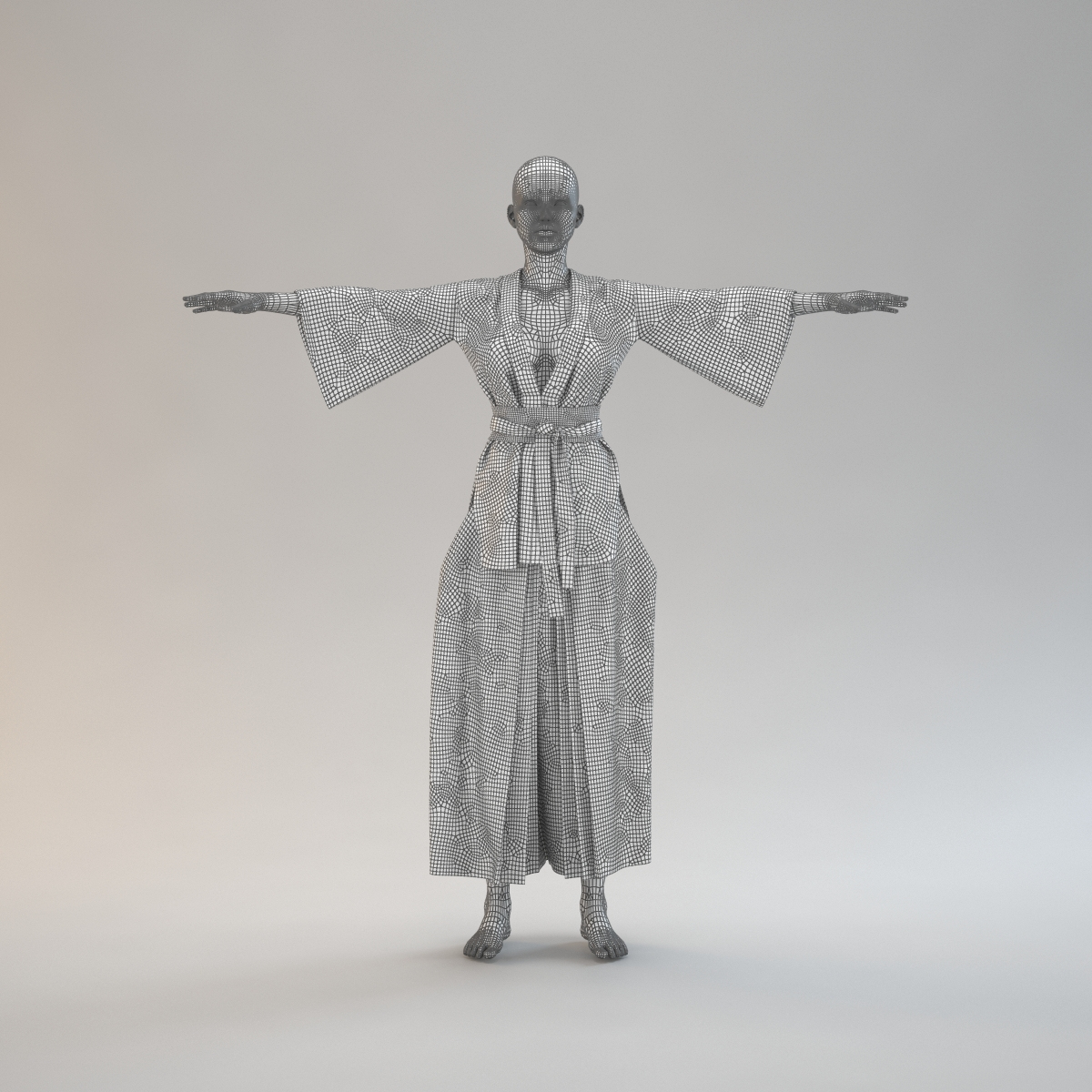 着物と袴3Dモデル - TurboSquid 1285758