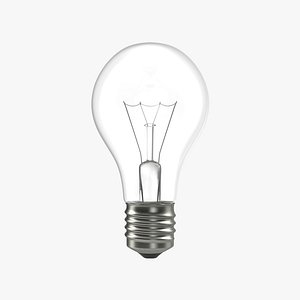 3d electric light bulb