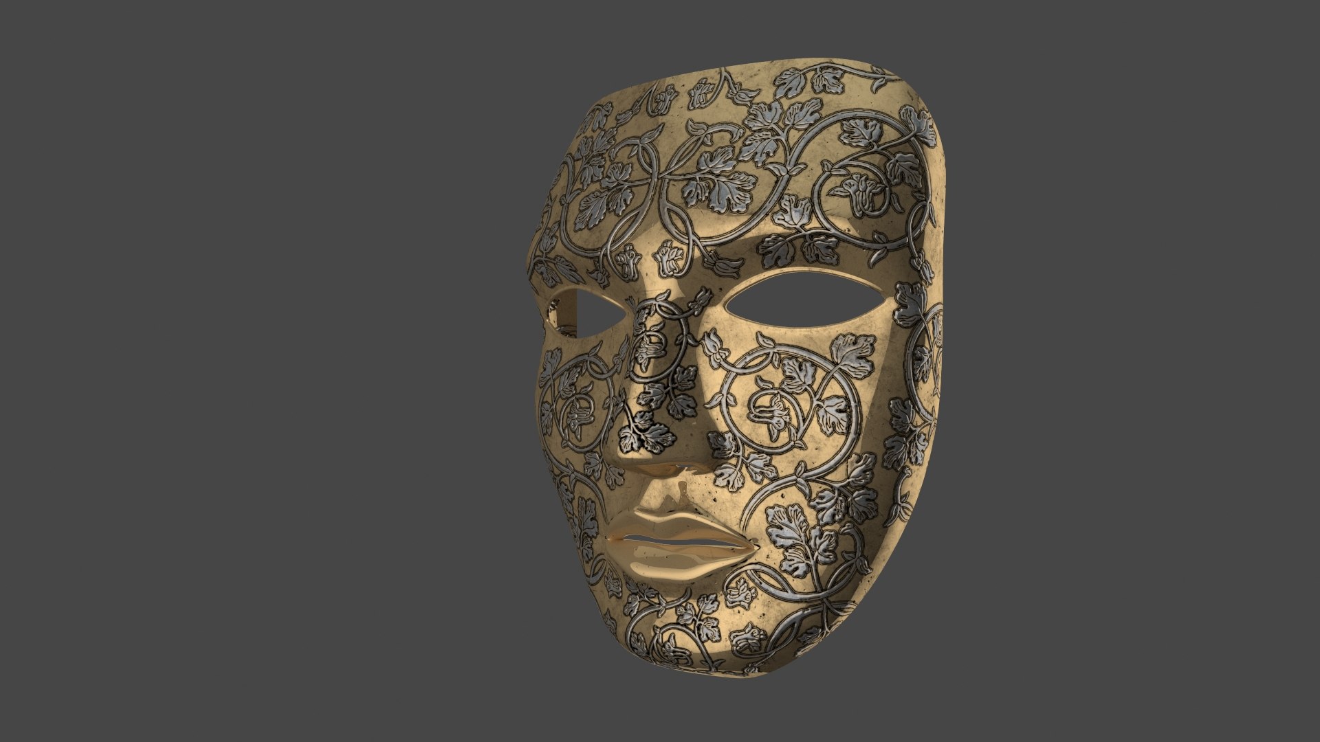 golden mask 3D https://p.turbosquid.com/ts-thumb/Yy/HbeZjJ/Xl/bmgolden20013/jpg/1608293371/1920x1080/fit_q87/efaf7fe47d0b1fb18788ca1726eeccde67703441/bmgolden20013.jpg