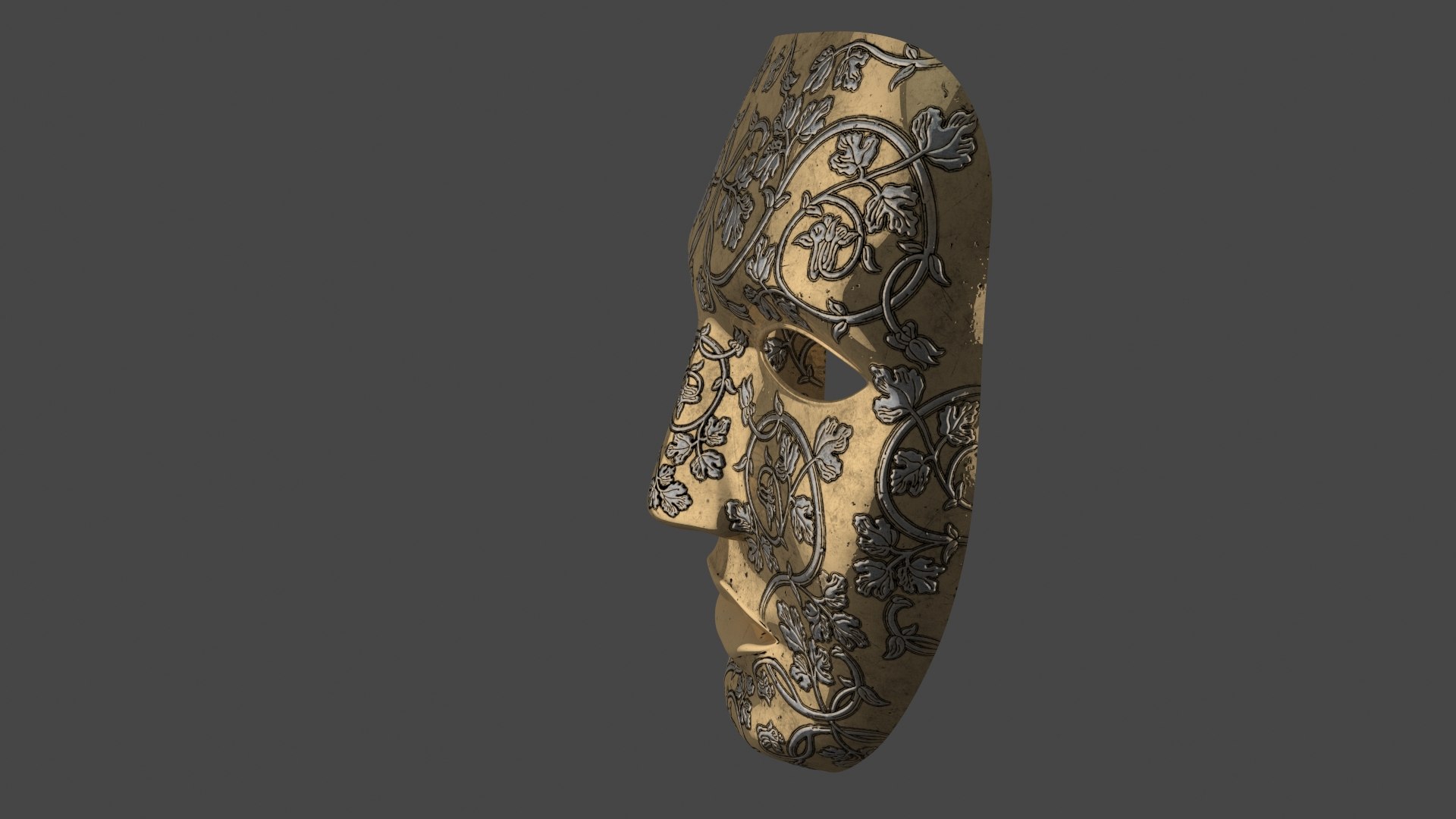 golden mask 3D https://p.turbosquid.com/ts-thumb/Yy/HbeZjJ/y6/bmgolden20016/jpg/1608293374/1920x1080/fit_q87/ce38c18062b054b9660f1c261bfbcf4a1d3c482e/bmgolden20016.jpg