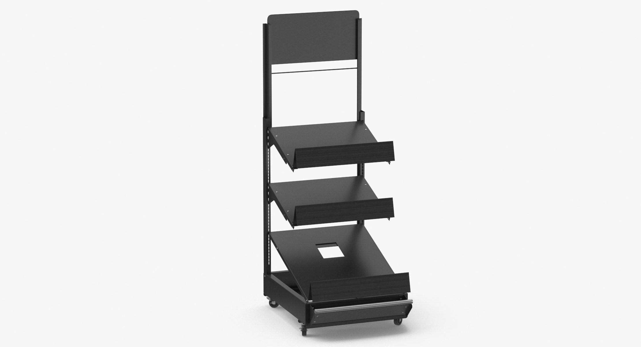 3D модель Supermarket Modular Rack 01 - TurboSquid 2019565
