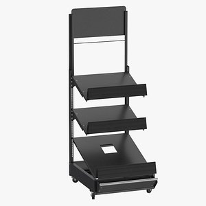 3D model Supermarket Modular Rack 01