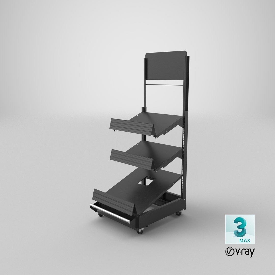 3D model Supermarket Modular Rack 01 - TurboSquid 2019565