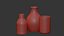 Ceramic vase geometric patterns