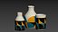Ceramic vase geometric patterns
