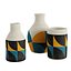 Ceramic vase geometric patterns