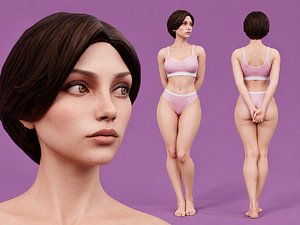 Casual Women - Rigged 3D model