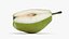 Pear Half - 3D Scanned
