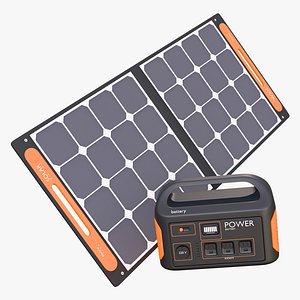 3D Portable Solar Panel and Power Station M1