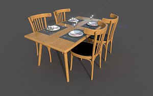 3D table furniture model