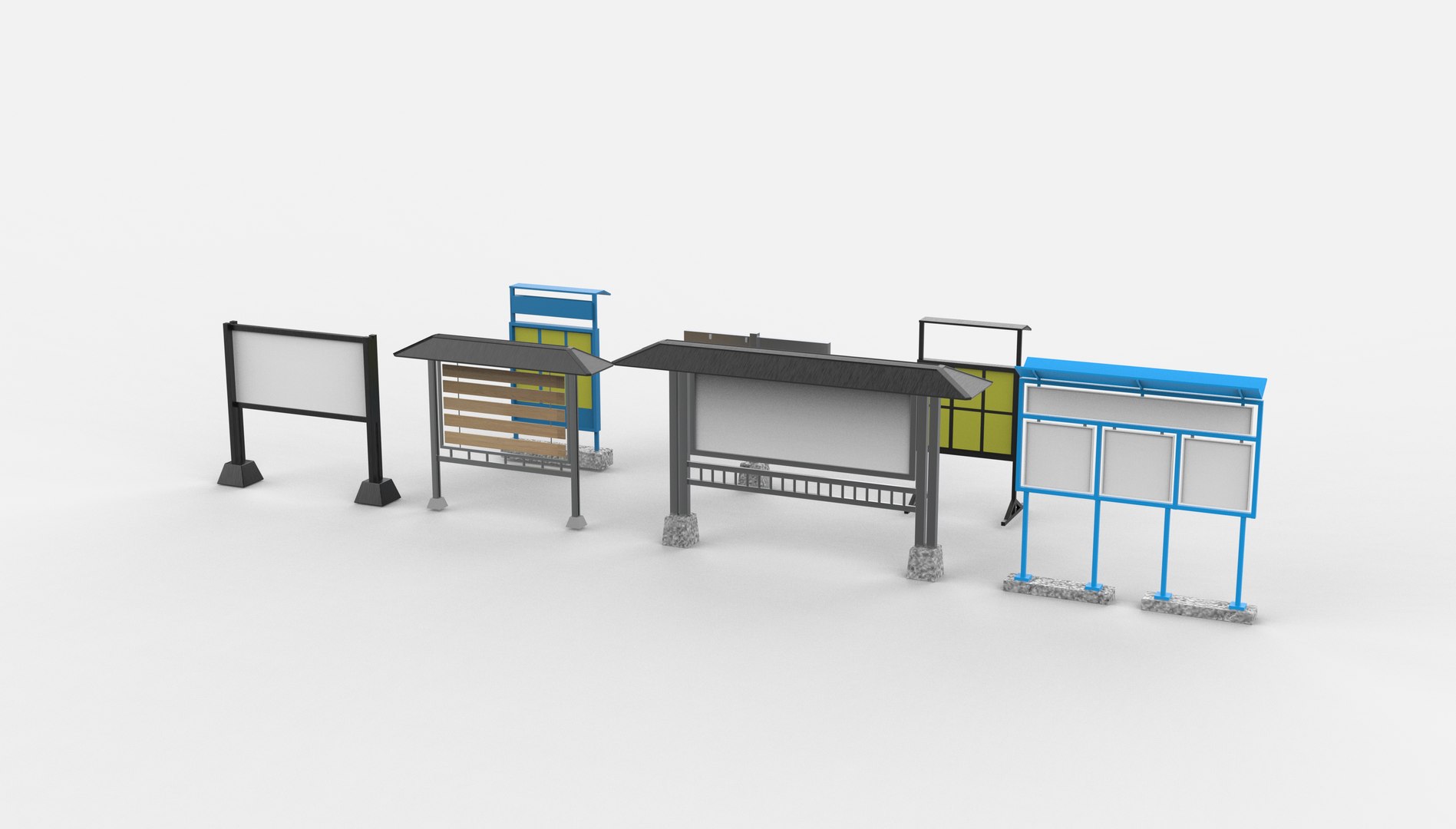 3D information board set 3D model model https://p.turbosquid.com/ts-thumb/Yy/QhgUC8/8K/informationboardsetanimation.6317/jpg/1781715365/1920x1080/fit_q87/fe0d46b86e8ab29faee8d1f08238a807f5591d64/informationboardsetanimation.6317.jpg