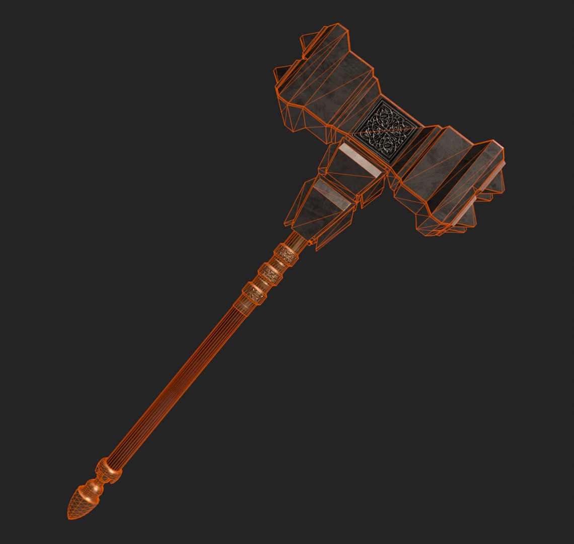 Hammer Vengeance Weapon 3D TurboSquid 1594964