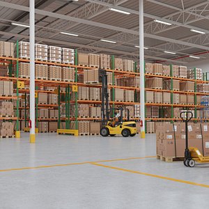 3D Warehouse Interior model