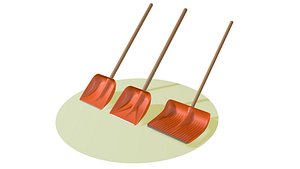 3D model shovel spade trowel
