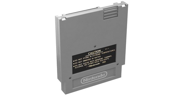 Metroid Game Cartridge 3D model - TurboSquid 1957216