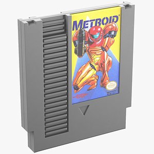 Metroid Game Cartridge 3D model