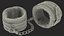 Leather Wrist Cuffs with Fur
