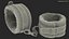 Leather Wrist Cuffs with Fur