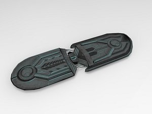sci-fi hoverboard ar 3D model