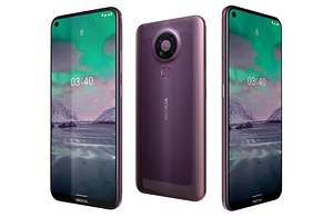 3D Nokia 3 4 Dusk Low Poly