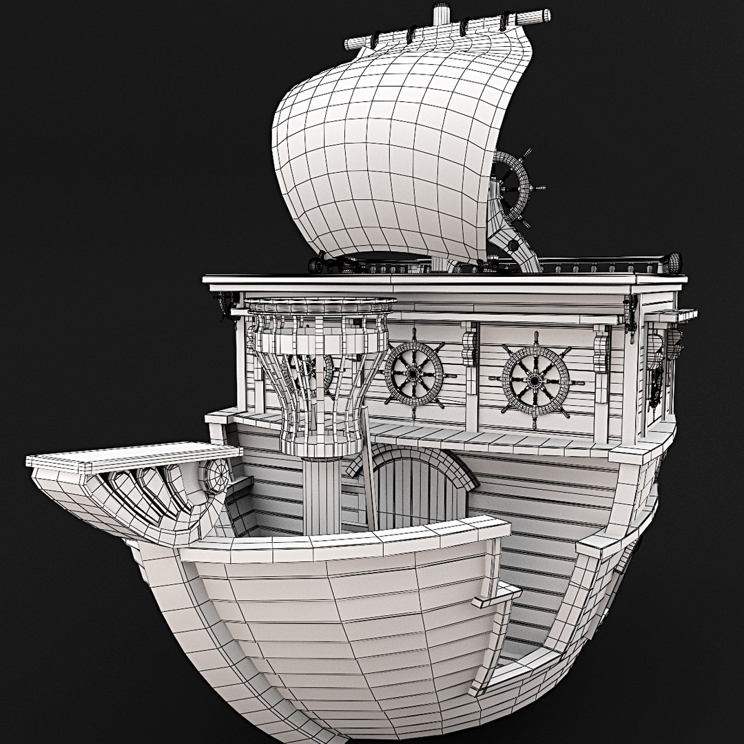 3d Children S Ship Model