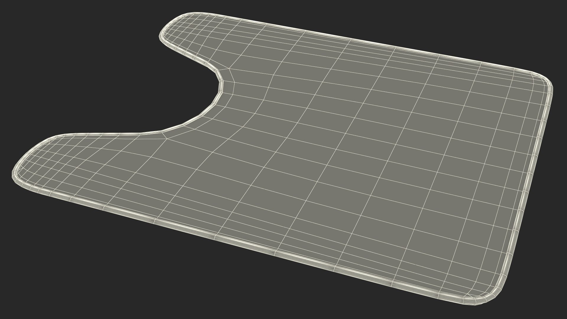 Blue Bathroom Contour Rug Fur 3D Model - TurboSquid 2054848