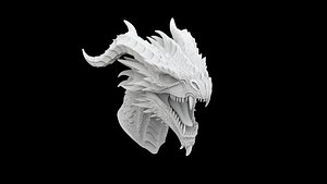 Dragon Head 3D Print Model