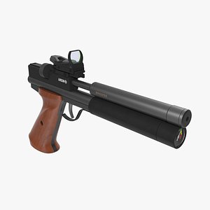 3d model of air gun pistol