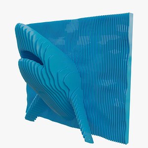 3D Shark Parametric Wall 3D model