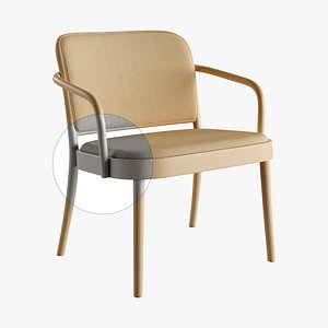 811 Lounge Armchair and Chair 363 by TON 3D model