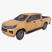 Generic Pickup Truck 04 Brown Dusty All PBR Unity UE Textures