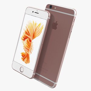 3d model iphone 6s rose gold