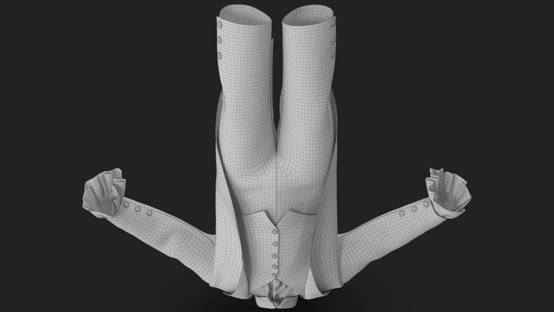 Tailcoat Suit 4 3D model https://p.turbosquid.com/ts-thumb/Yy/lE62Rw/hx/wireframe_19/jpg/1662702062/1920x1080/fit_q87/ae3f39e8c7bbe22305925e06b49de47631c848c9/wireframe_19.jpg