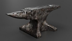 3D anvil blacksmith tool model