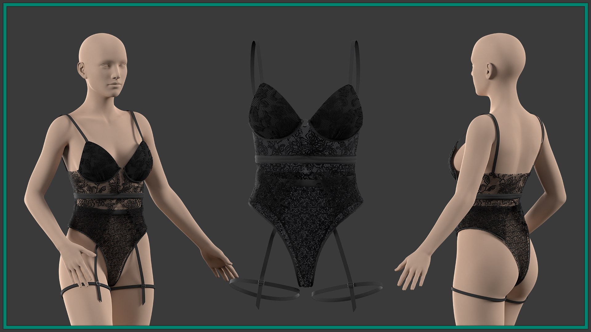 3D Model 5 Lingerie - TurboSquid 2486883
