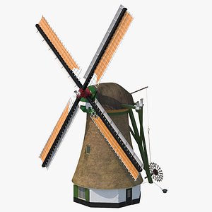 3D windmill dutch -