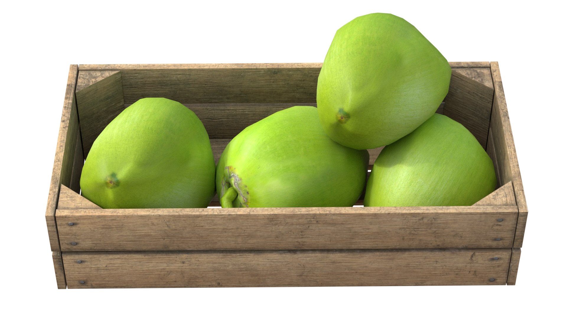 3D Coconut Green Wooden Crate https://p.turbosquid.com/ts-thumb/Yy/p3JveK/7S/3/jpg/1779508623/1920x1080/fit_q87/5d8624f724e97d016c561344c1d04871eec9f8a1/3.jpg