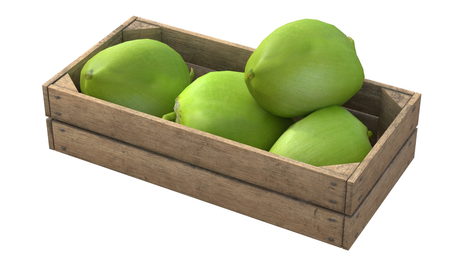 3D Coconut Green Wooden Crate https://p.turbosquid.com/ts-thumb/Yy/p3JveK/OM/2/jpg/1779508622/1920x1080/fit_q87/7fde03fbd0630ea696efa4ea8bd335c3b7420313/2.jpg