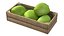 Coconut Green Wooden Crate