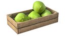 Coconut Green Wooden Crate