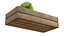 Coconut Green Wooden Crate