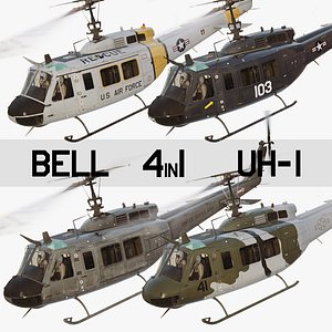 3D Uh-1 4in1 model